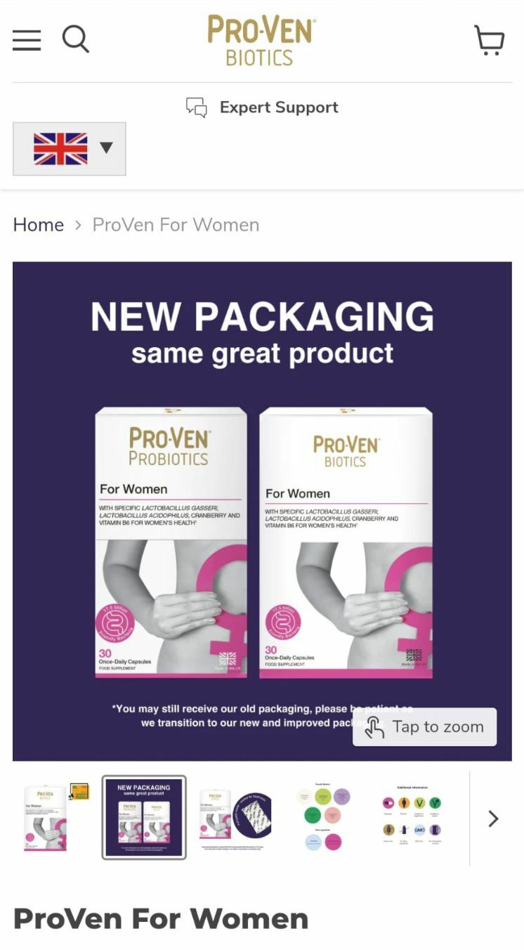 英國ProVen 女士專用益生菌 + 蔓越莓 3600(一盒30粒)