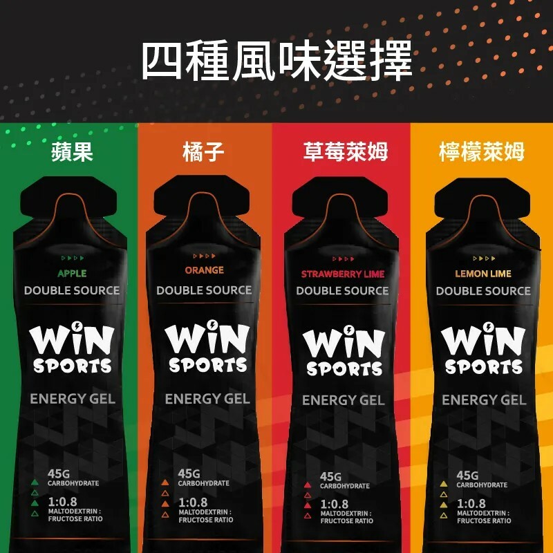 威特WiNSPORTS雙效能量膠 果膠/橘子/蘋果/草莓/檸檬