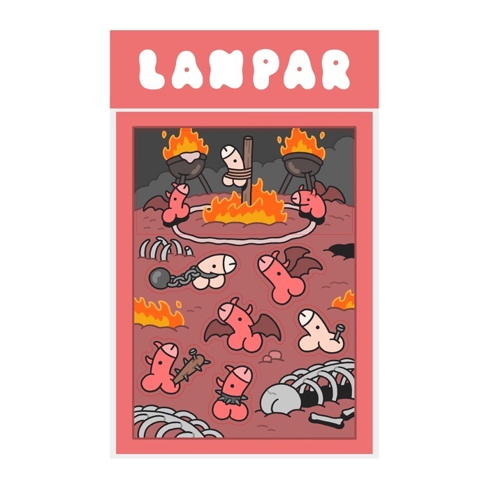 Lanparman｜貼紙｜ㄐㄐ地獄