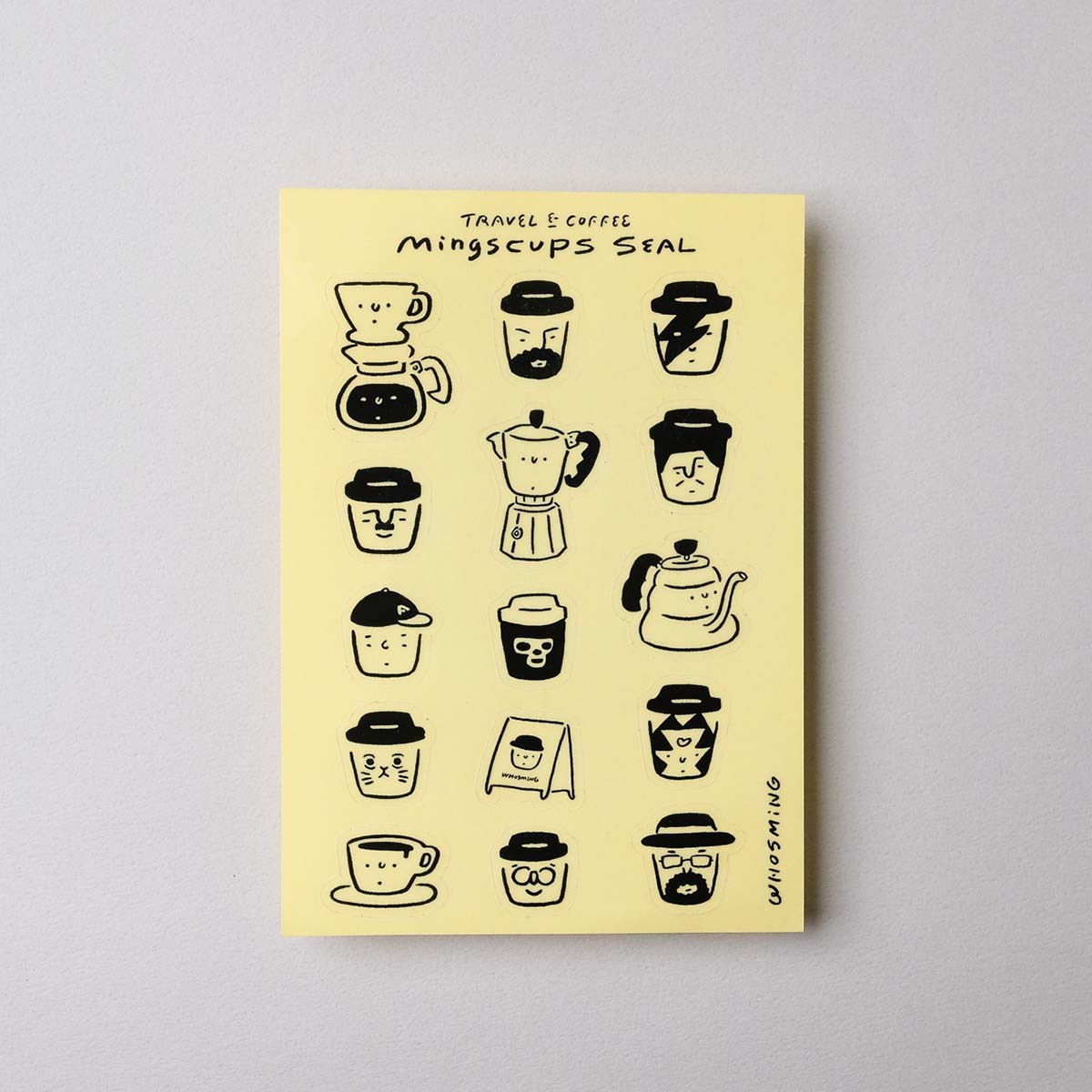 WHOSMiNG × 手紙社．MiNGSCUPS SEAL｜透明貼紙