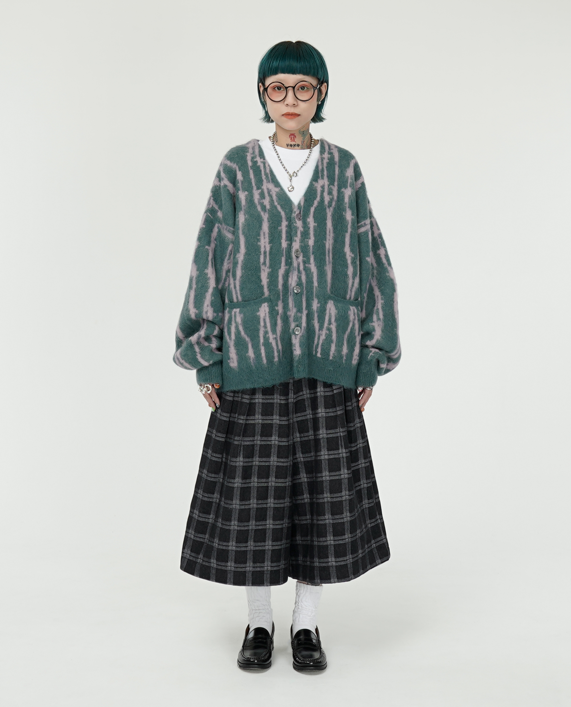 F-LAGSTUF-F WIRE STRIPE KNIT CARDIGAN - 24FW