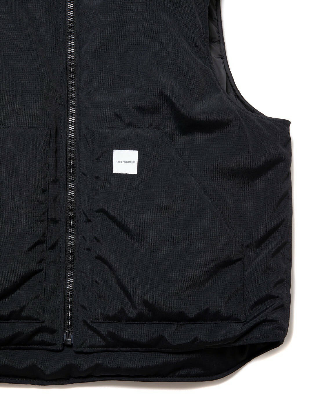 COOTIE PRODUCTIONS - Padded Nylon OX Work Vest / BLACK