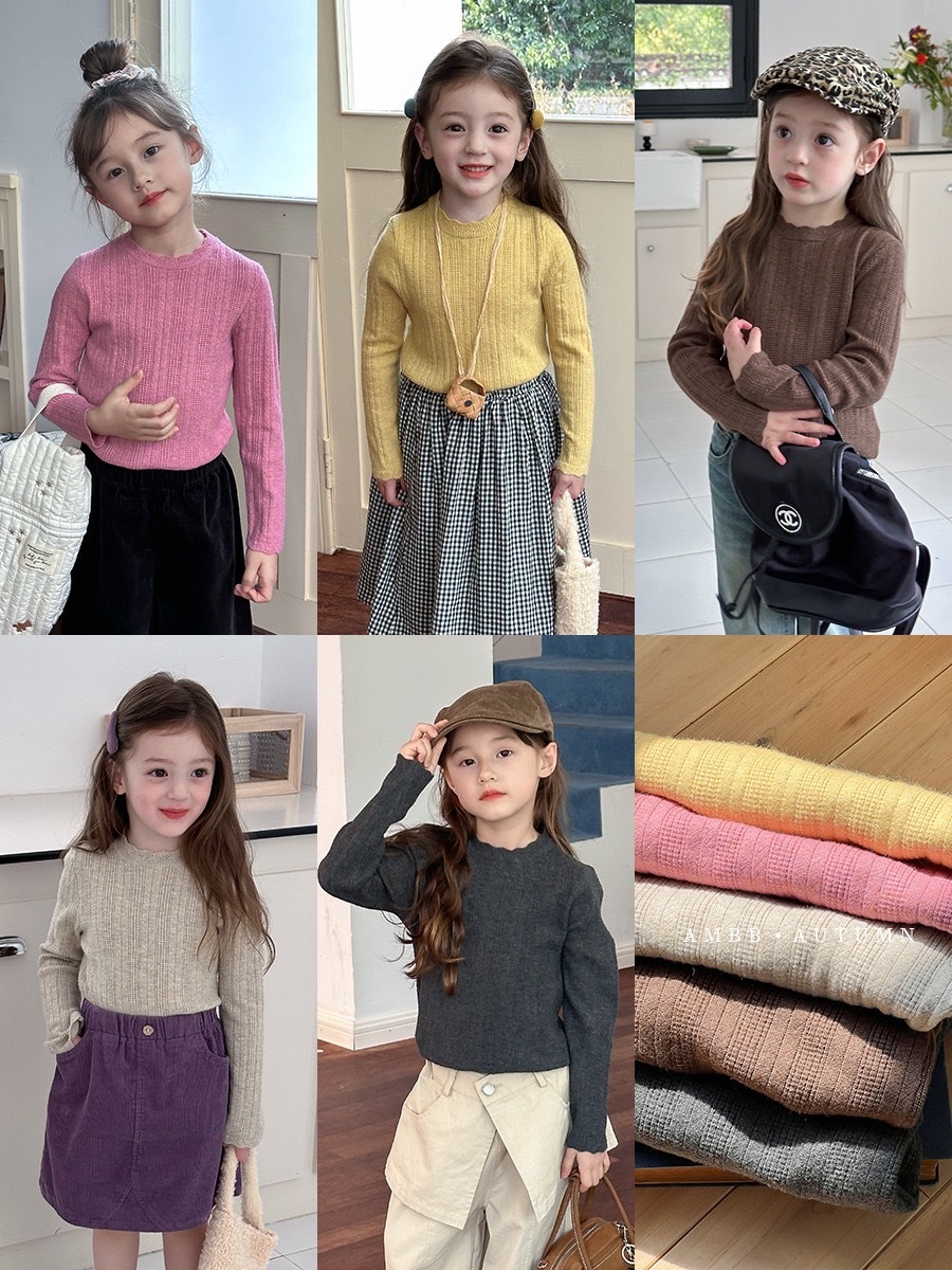 甜美花邊領打底上衣