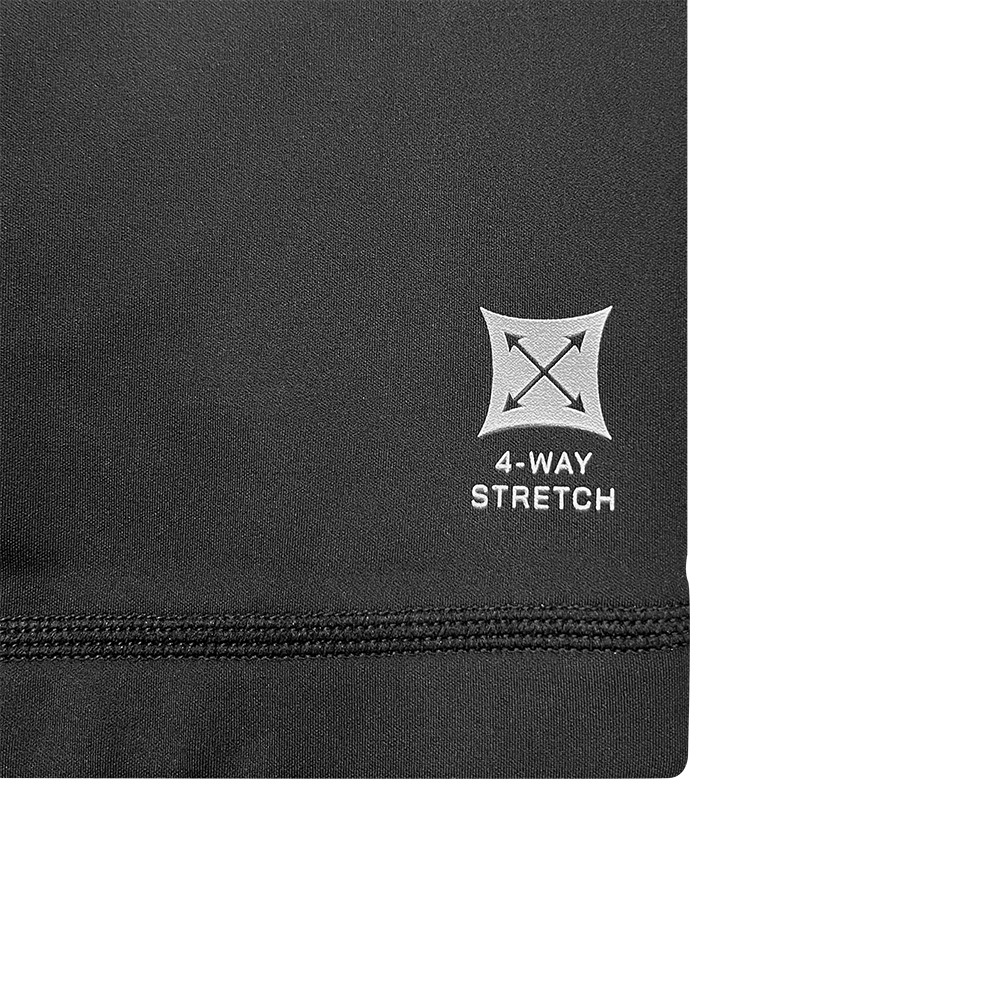 1mm 兒童高領四向拉伸抓毛游泳保暖夾克 - 黑