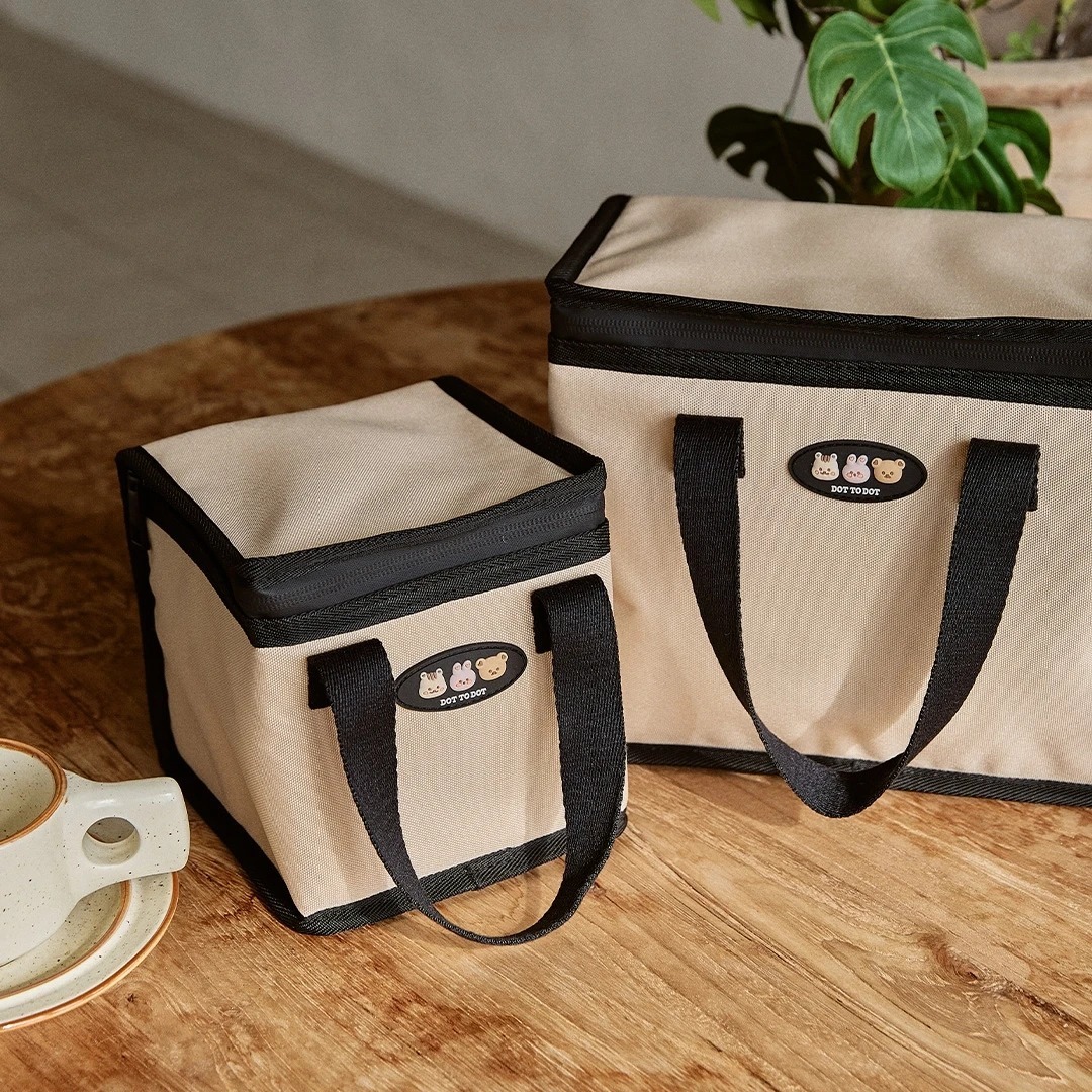 DOT家族福音立體萌趣人物系列-防漏水密封拉鍊多用途保冷手提包 (S/L)