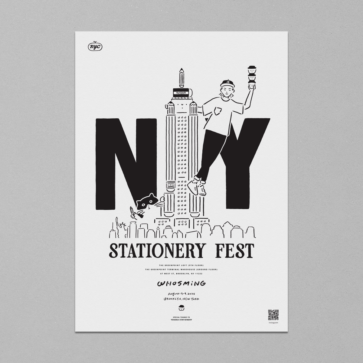 【NYC】紐約文具節復刻海報