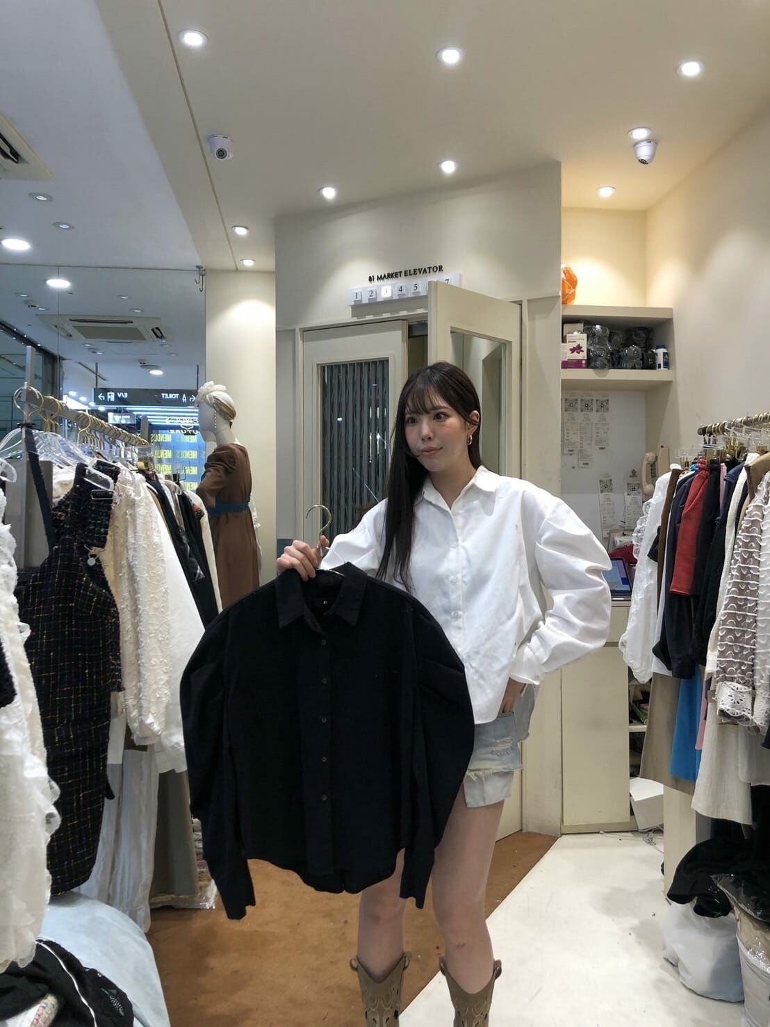 EM3225 宮廷泡泡袖襯衫