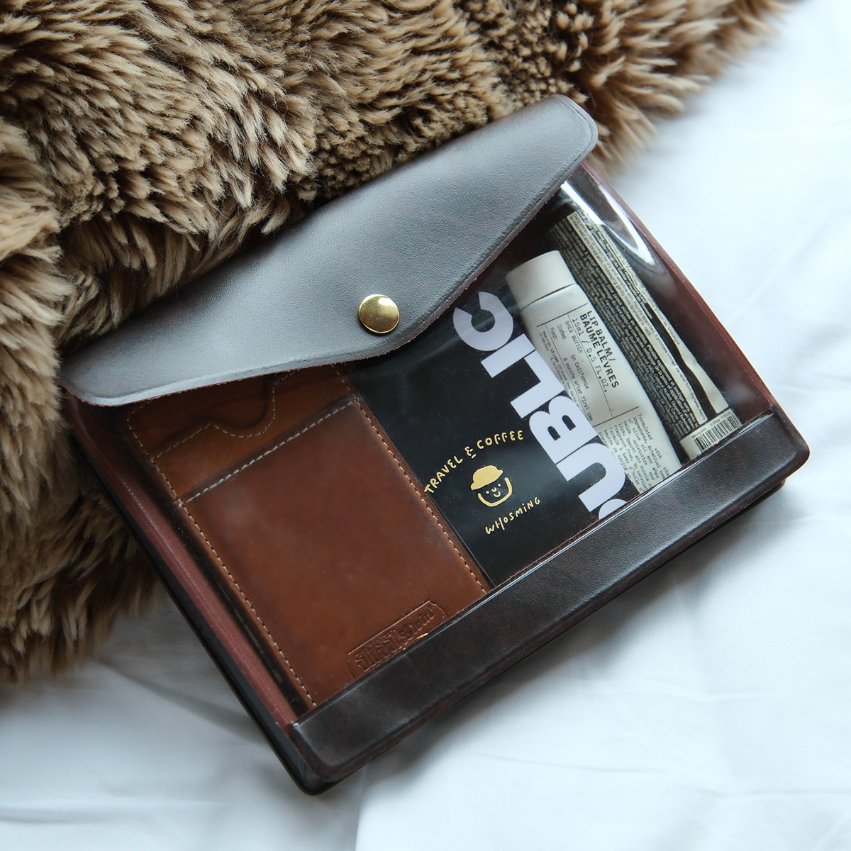 多用途收納袋 A6 / 焦糖咖