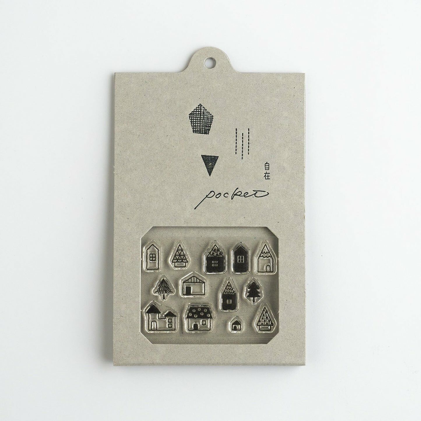 水縞 自在水晶印章 Pocket｜房子01｜JAPAN