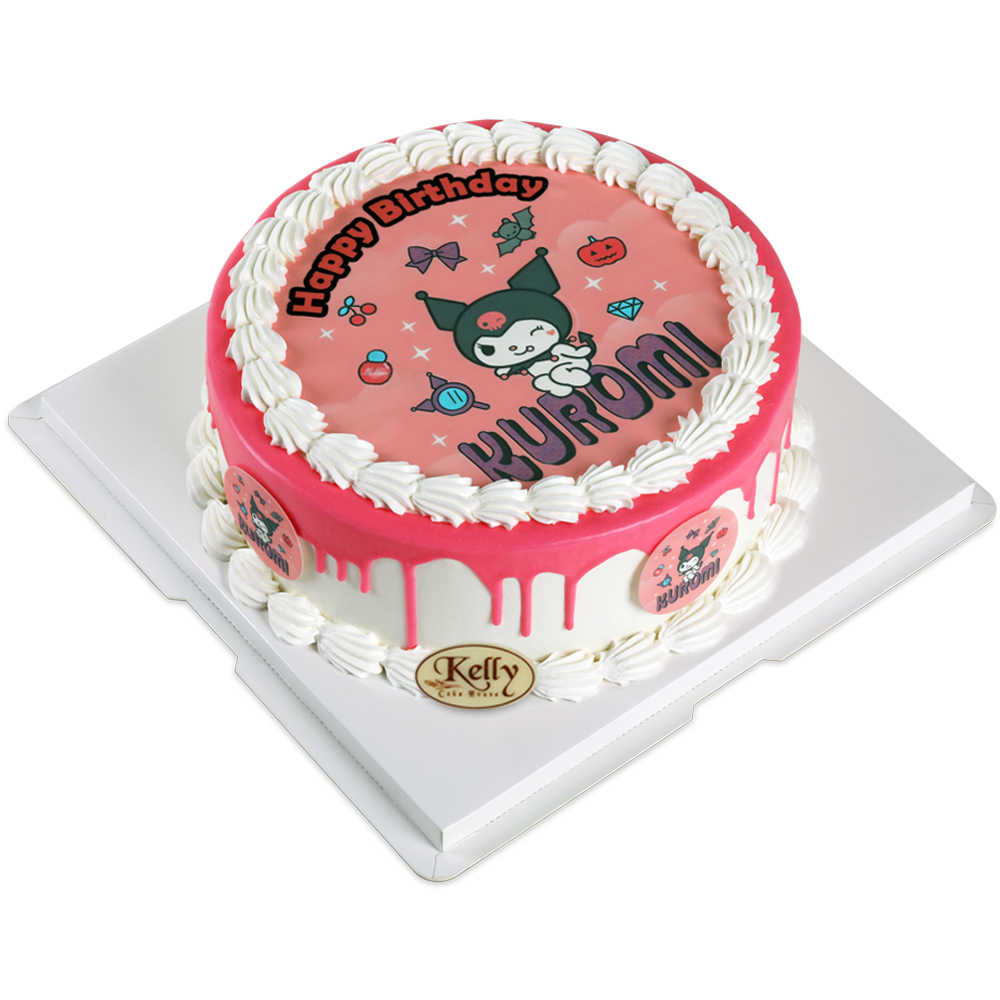 Kuromi Edible Image Cake