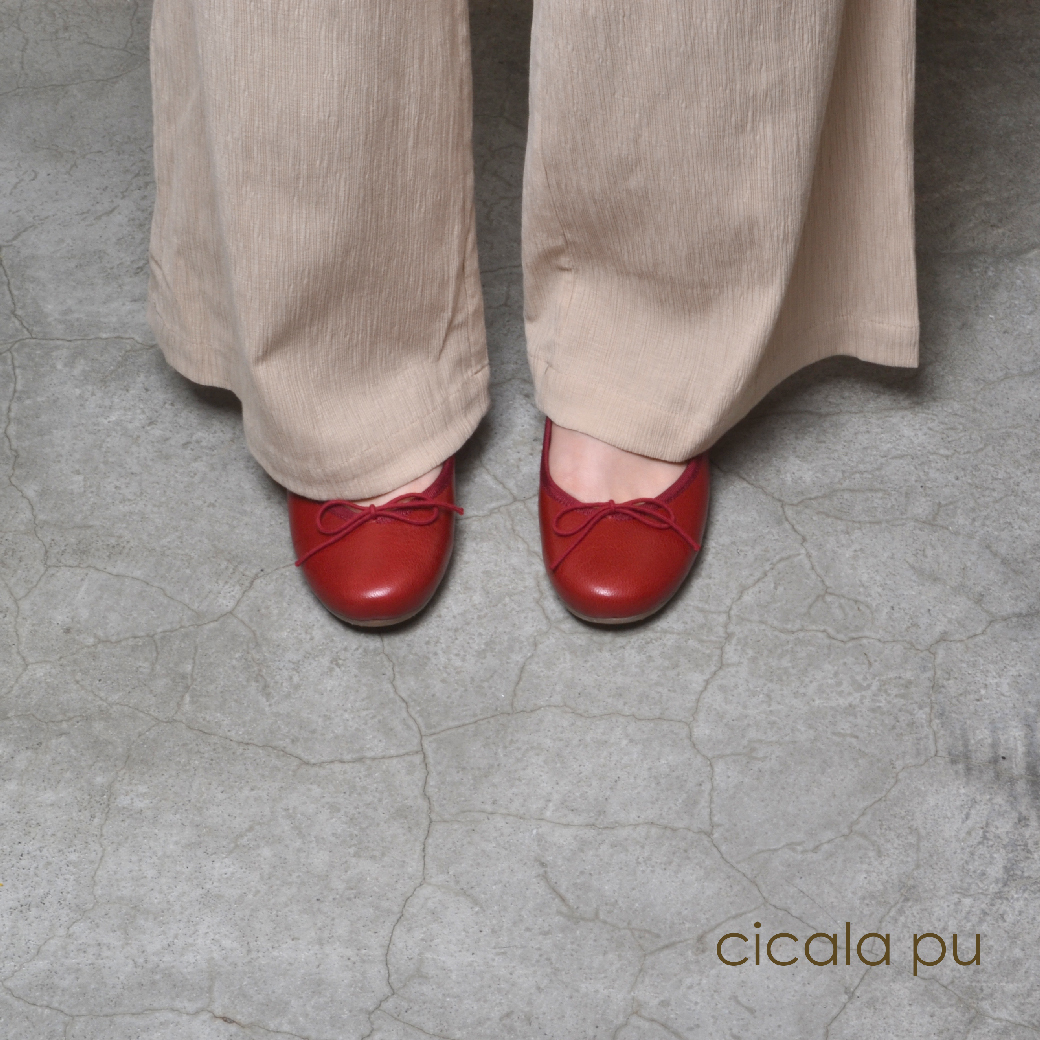 15606 赤紅 手工娃娃鞋
