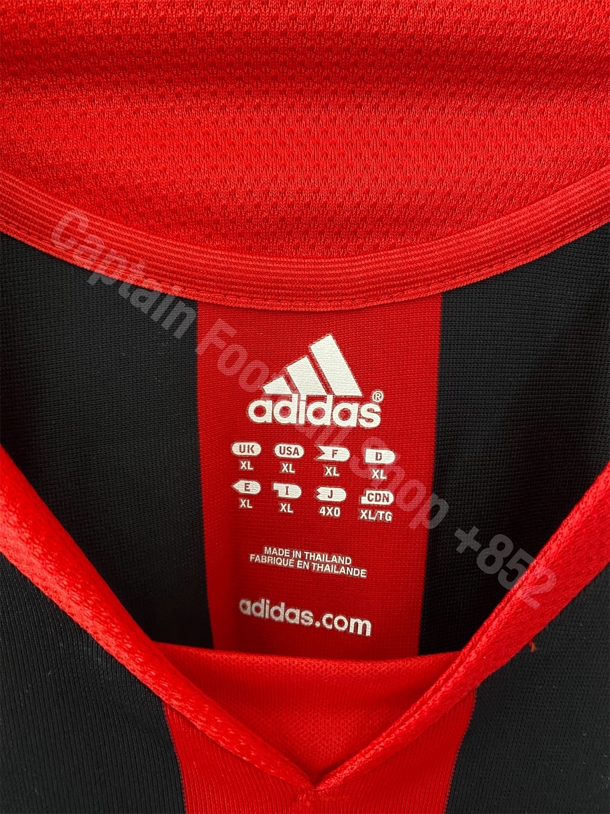 AC Milan 2005-2006 Adidas Home L/S Match Worn Issue Shi