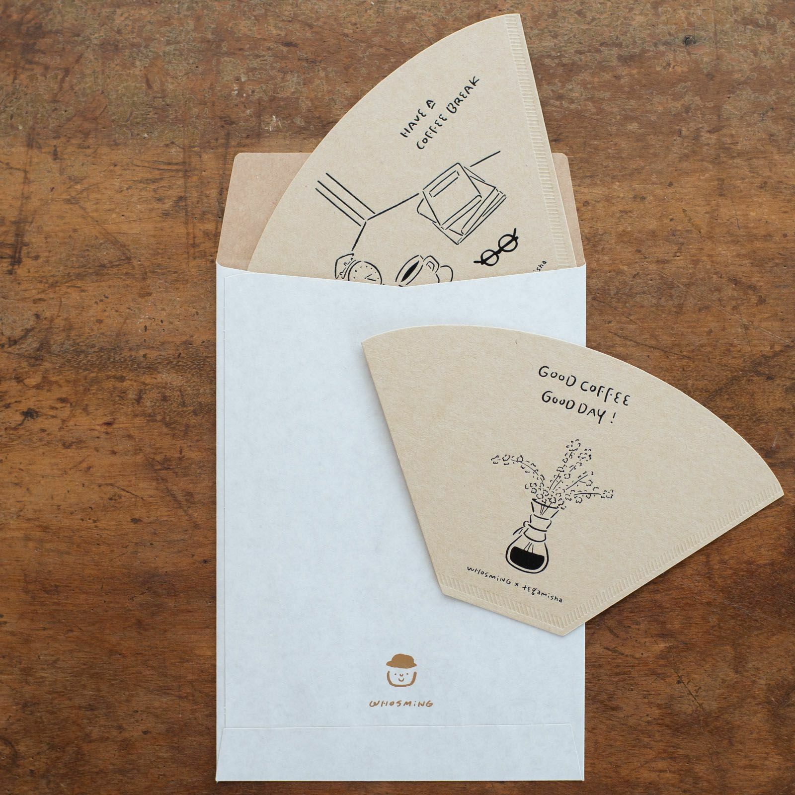 WHOSMiNG × 手紙社｜燙金日式信封「coffee moments」