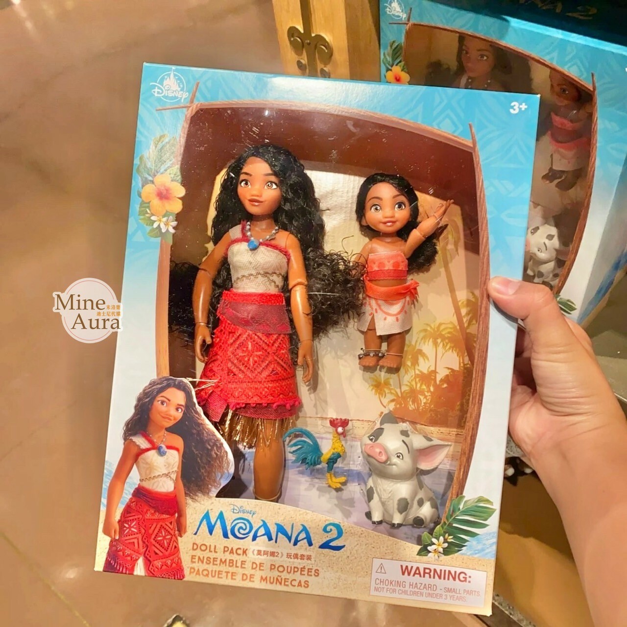 莫娜 Moana 童年 芭比娃娃  雙公仔 禮盒 海洋奇緣 Moana -上海迪士尼樂園