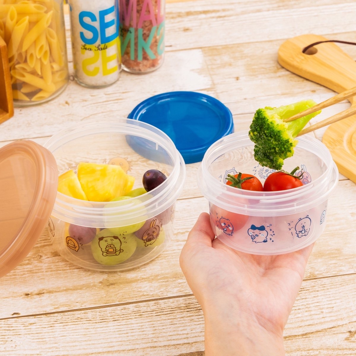 預訂｜白熊 圓形儲存盒2個set (吃吧吃吧)