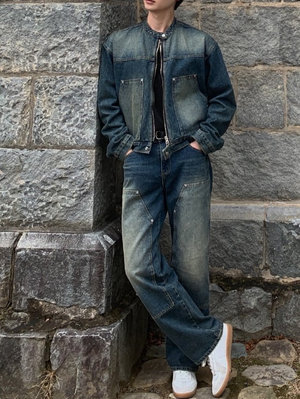 卡彭德牛仔外套 鉚釘牛仔褲