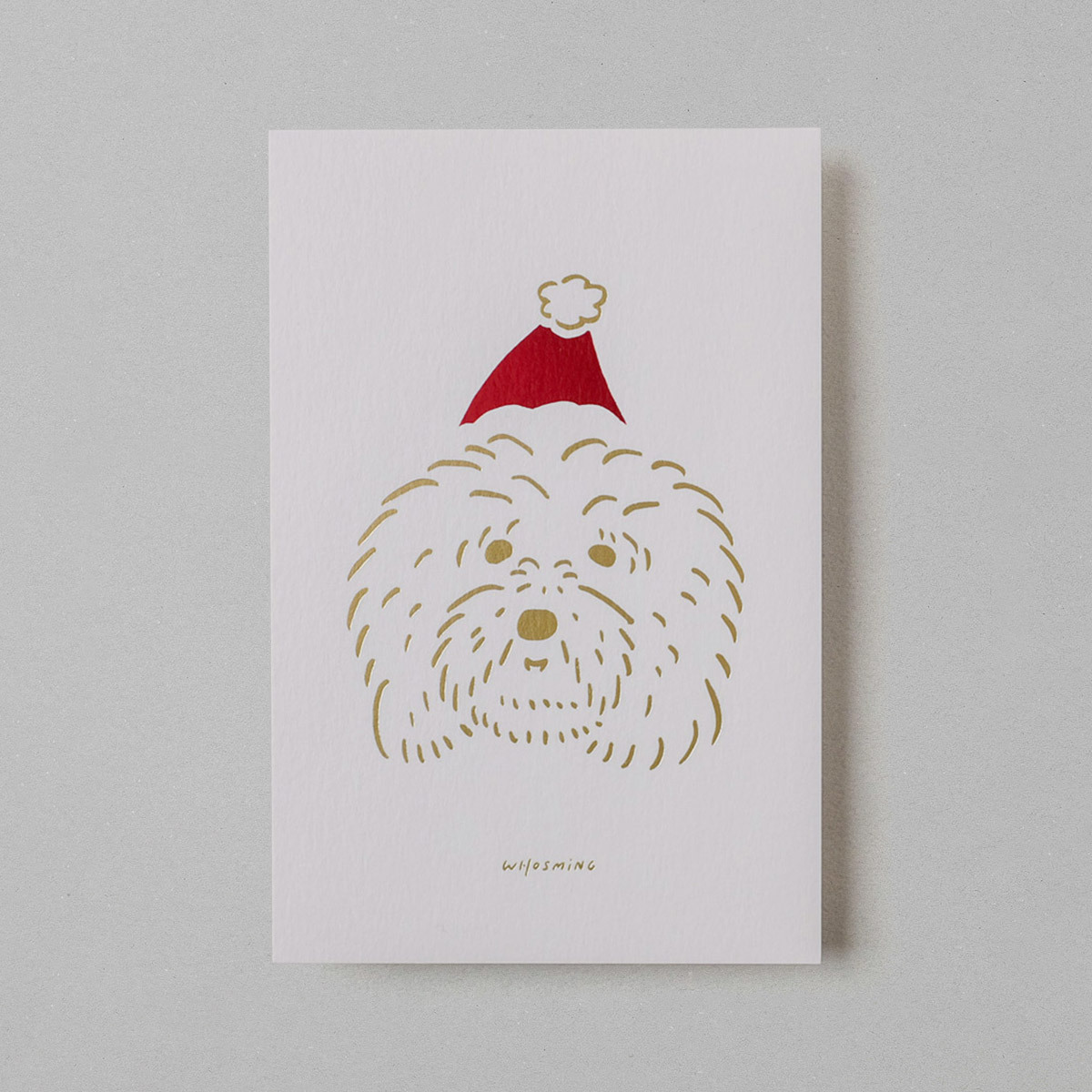 「XMAS DOG」聖誕卡片