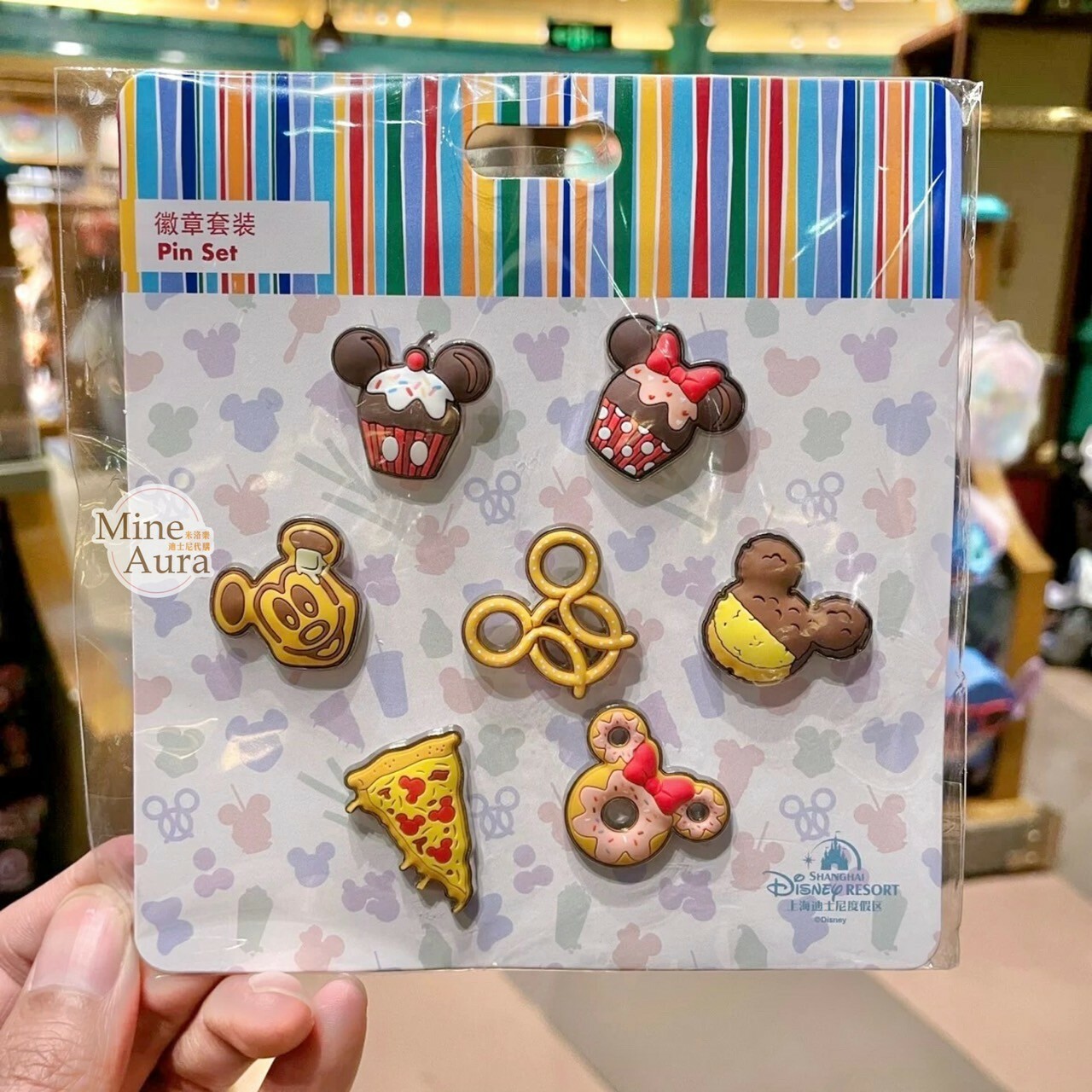 (限時特價) 米奇 Mickey 美味集市 蛋糕 甜甜圈 造型 徽章 PIN -上海迪士尼樂園