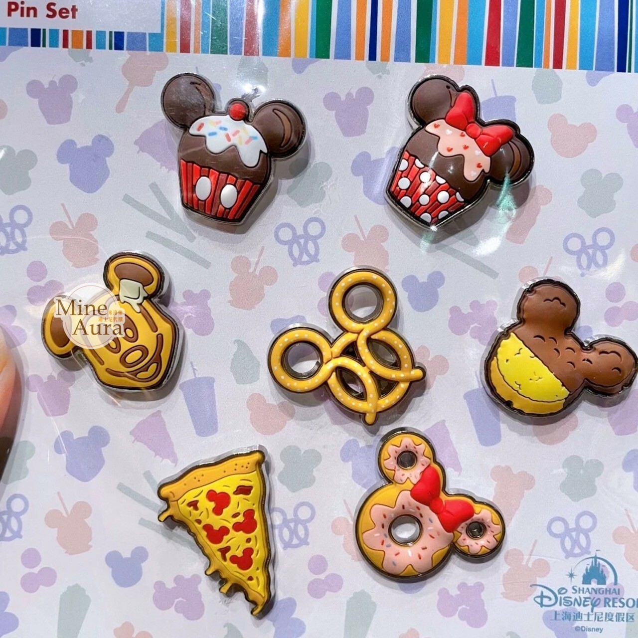 (限時特價) 米奇 Mickey 美味集市 蛋糕 甜甜圈 造型 徽章 PIN -上海迪士尼樂園
