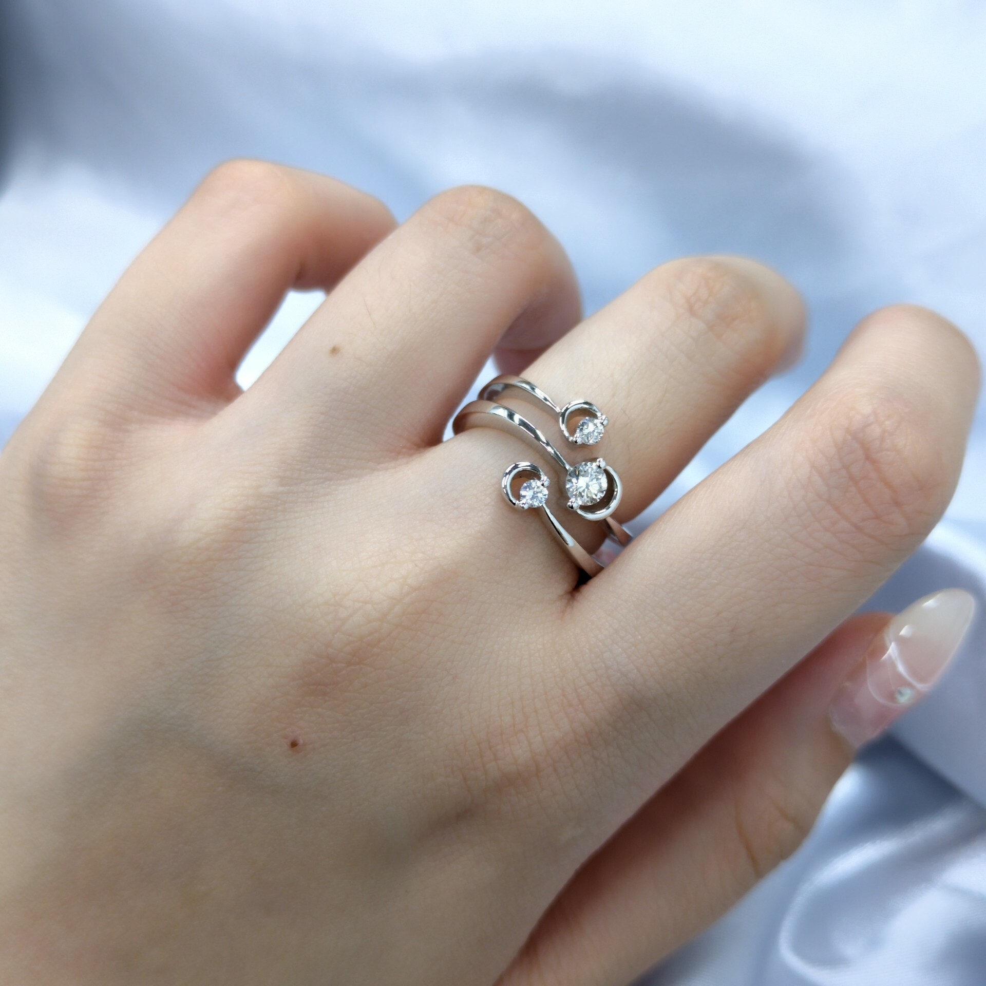 18K White Gold 0.32ct Diamond Ring