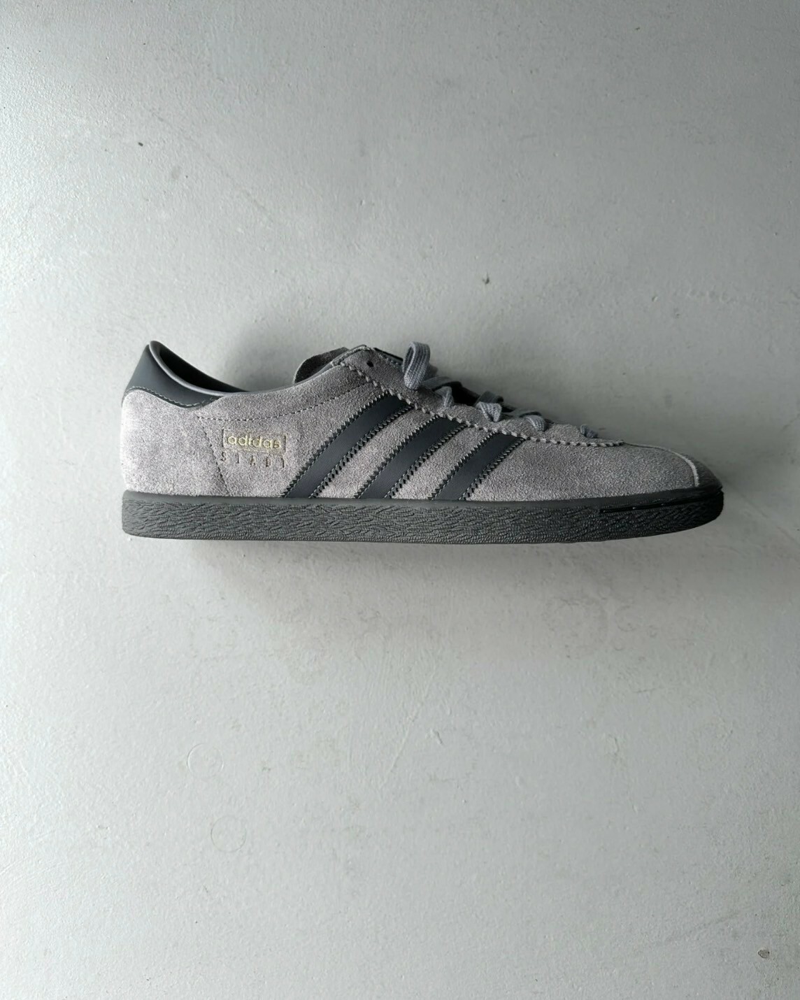 ADIDAS ORIGINAIS STADT 炭灰 麂皮 休閒鞋