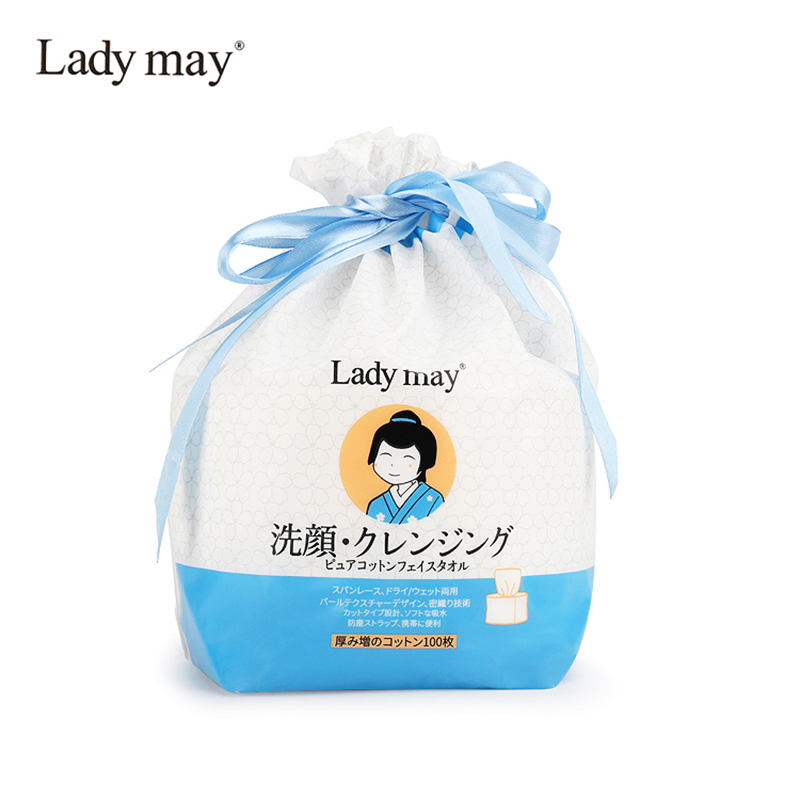 日本LADY MAY 加厚純棉洗臉巾（100 枚）