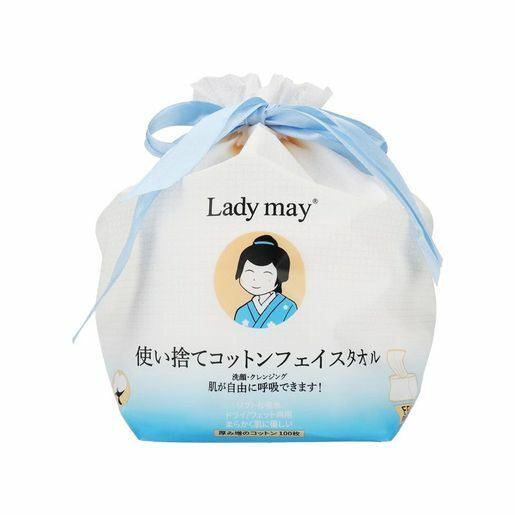 日本LADY MAY EF紋加厚純棉潔面巾 (100枚)