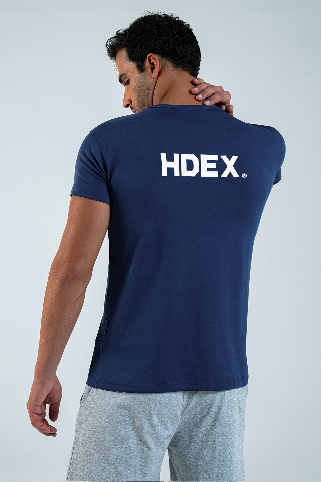 HDEX Main Back Logo Muscle Fit Short Sleeve T-Shirt