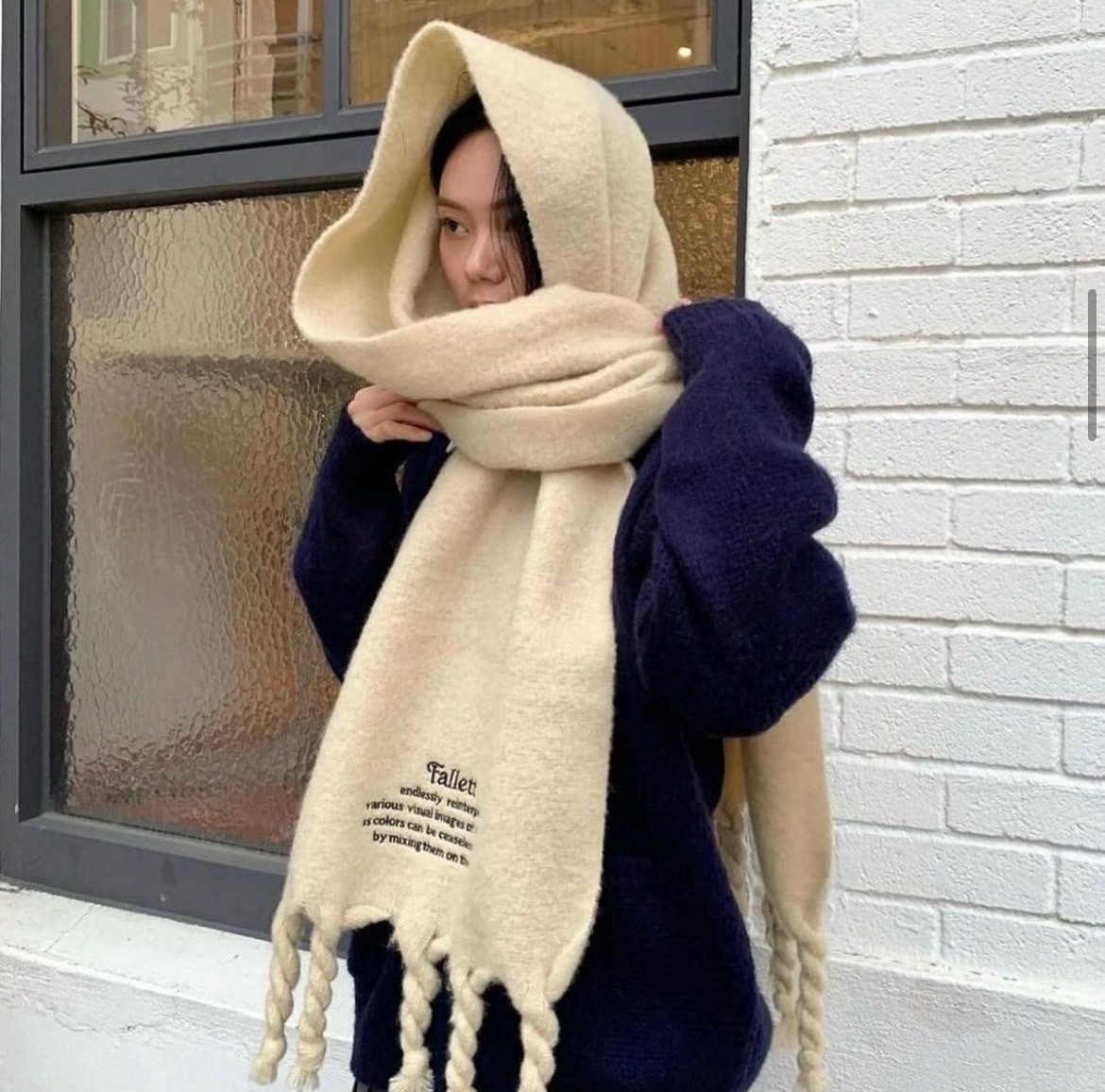 <預購接單> 🇰🇷 FALLETT Story logo  加大圍巾 8色