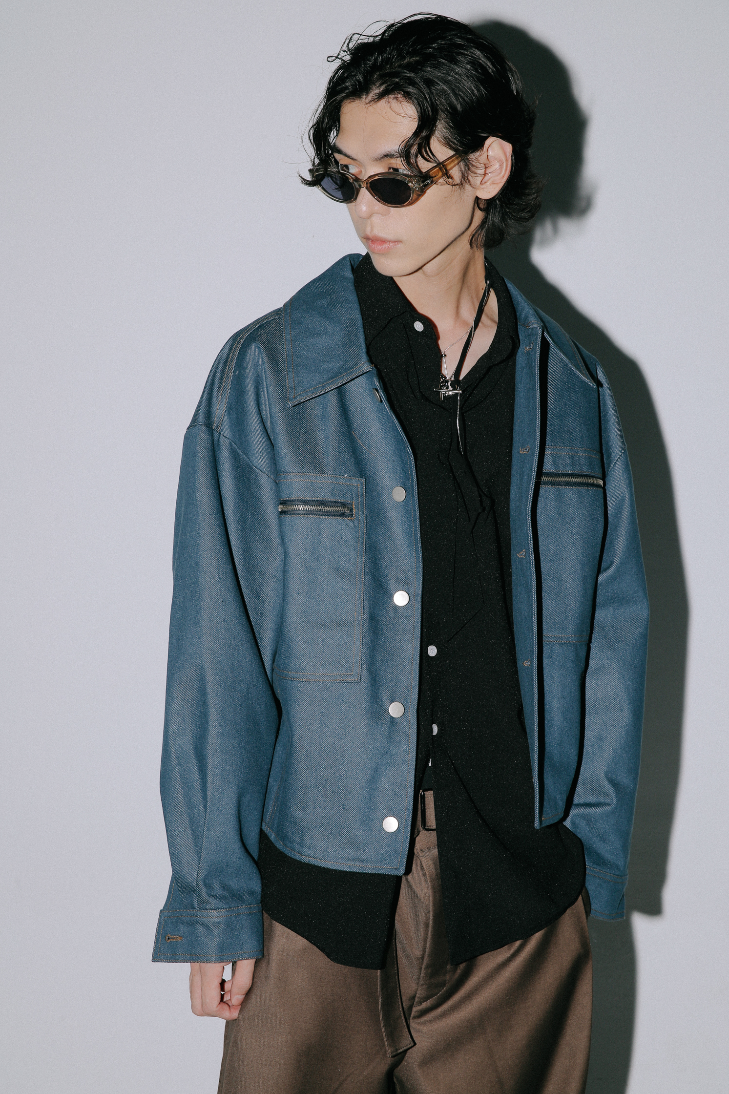 Crop Denim Jacket #外套