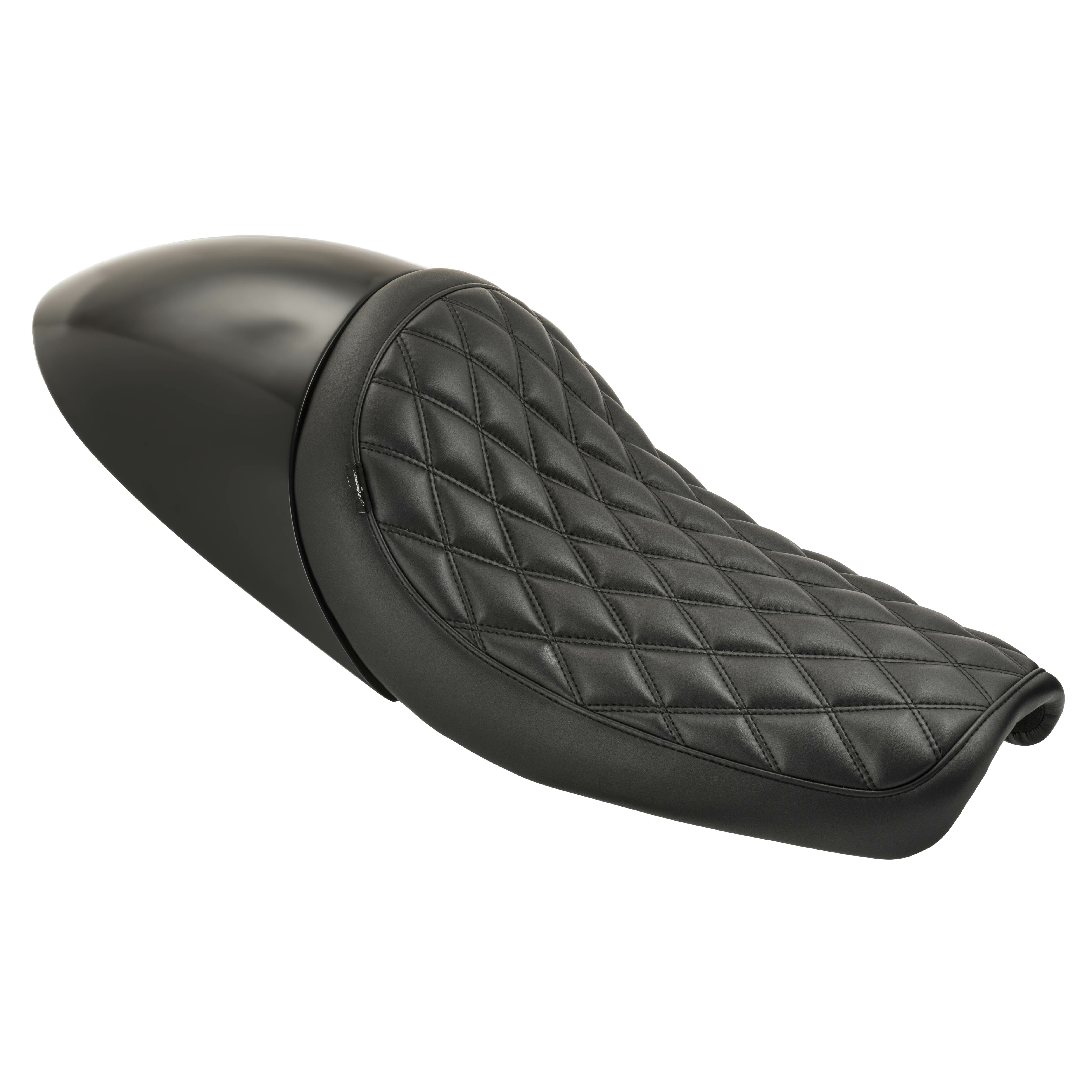 Motone 水冷凱旋專用 單座 椅墊 咖啡尾殼 菱格紋 - 黑