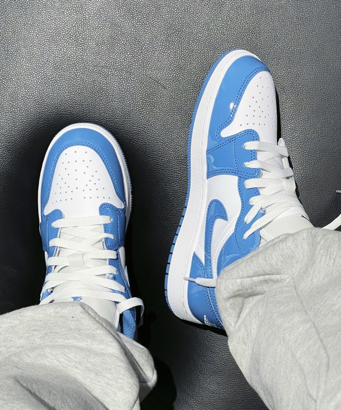 Air Jordan 1 Low "Legend Blue" 北卡藍  漆皮