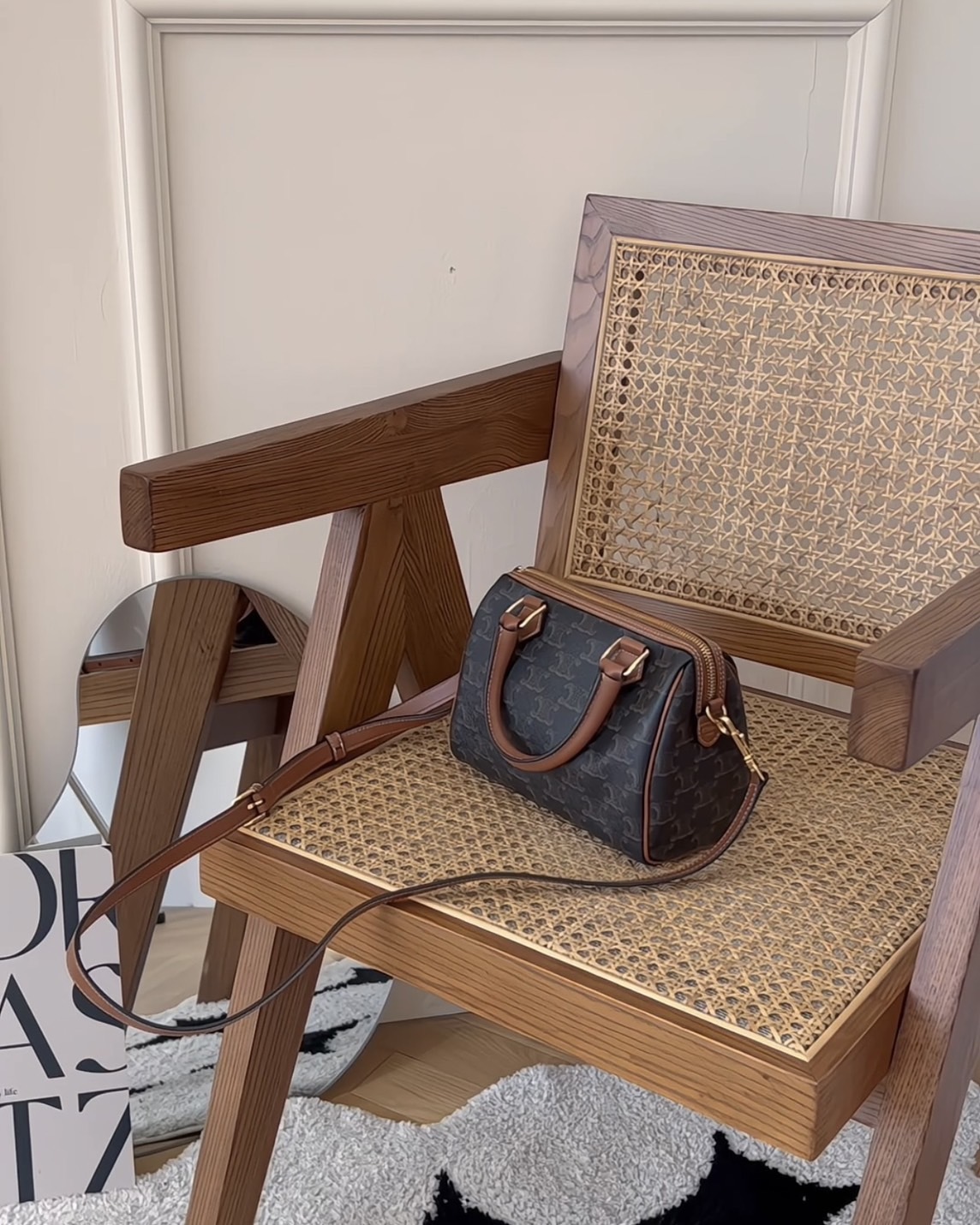 CELINE｜凱旋門小號波士頓 深老花