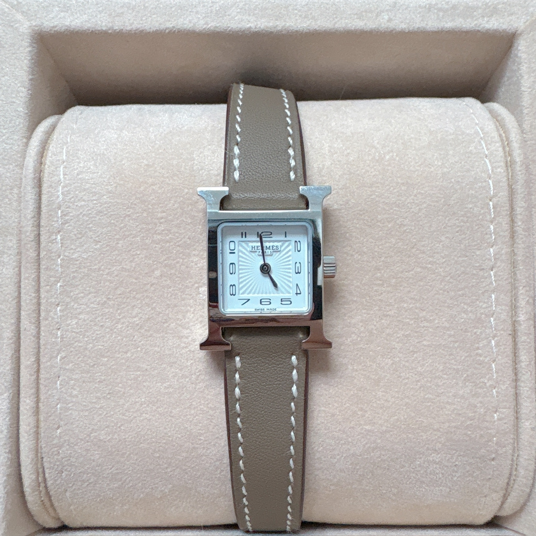 Hermes heure h watch swift - Etoupe / Shw