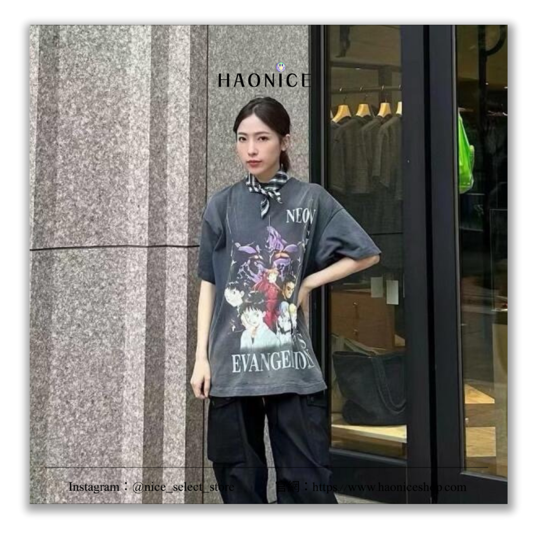 【NICE 歐美日韓代購】24SS SAINT MICHAEL x EVA 新世紀福音戰士 潮流精品🔥聯名款復古印花短袖 短T