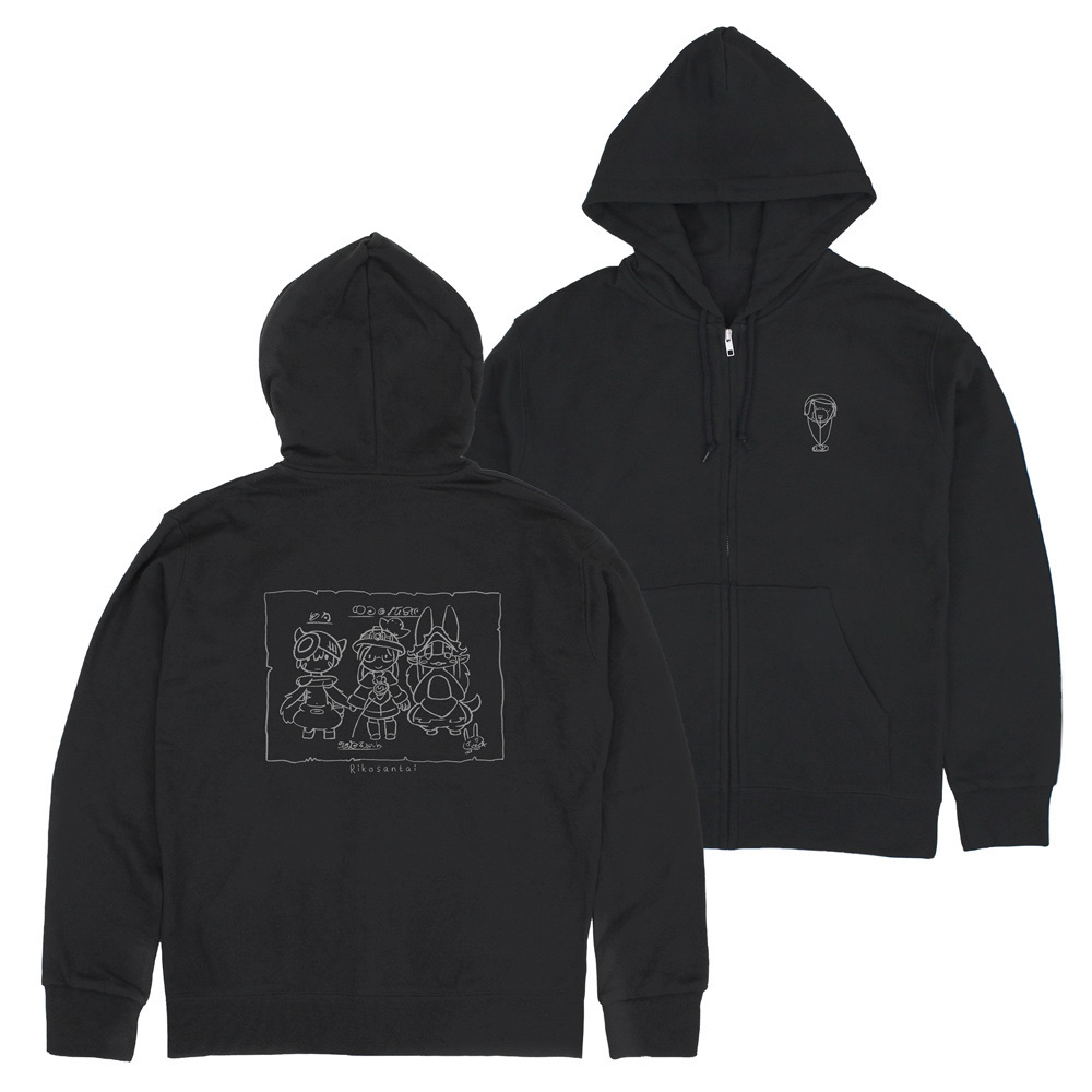 Cospa 1118 リコさん隊 ジップパーカー [メイドインアビス 烈日の黄金郷] BLACK