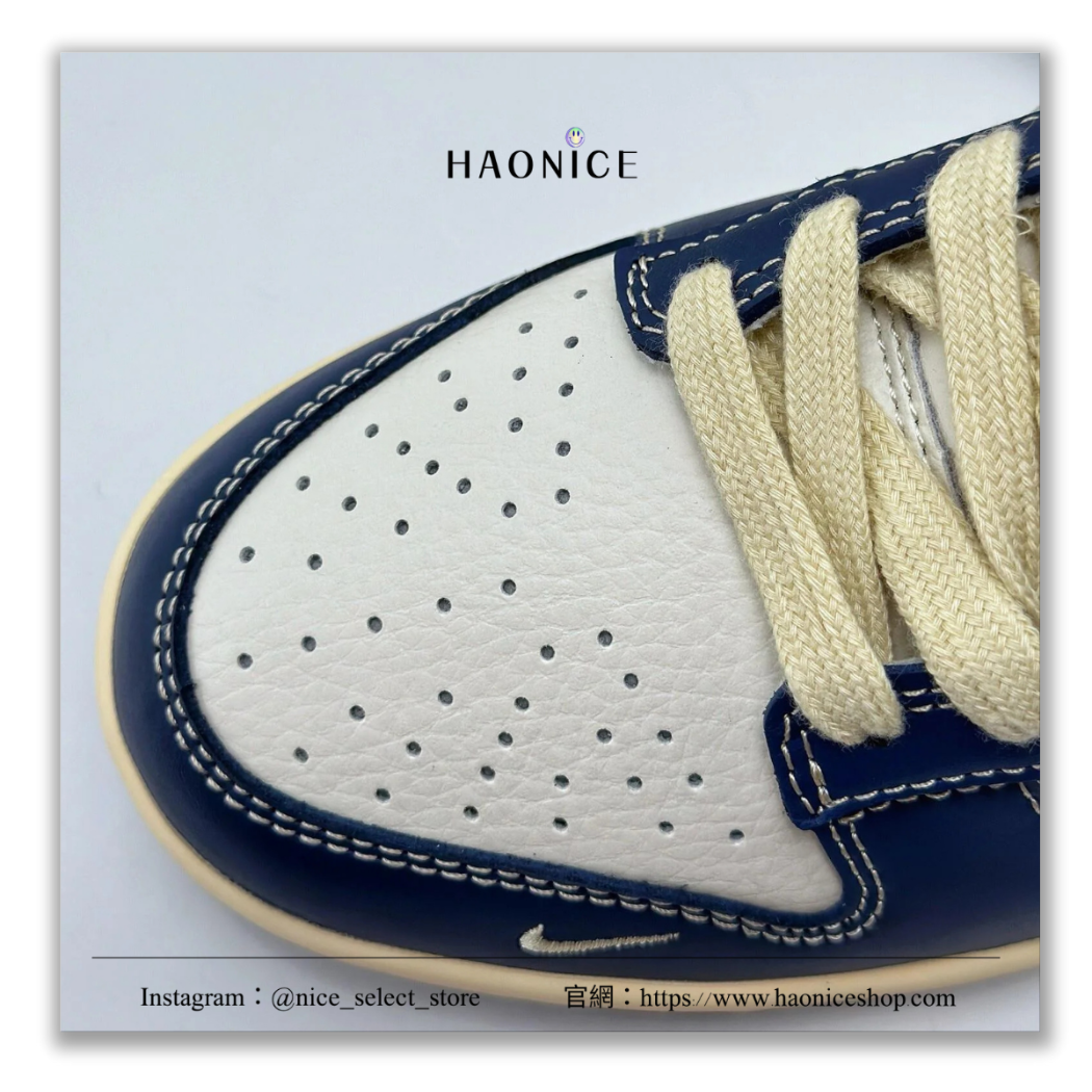 【HAO NICE】100%純牛皮🔥惡作劇極致藝術款手工製作 24SS NIKE x OFF-WHITE 潮流精品🔥聯名款經典休閒低筒板鞋 球鞋