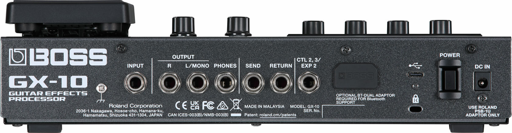 全新推出】BOSS GX-10 電吉他/電貝斯綜合效果器
