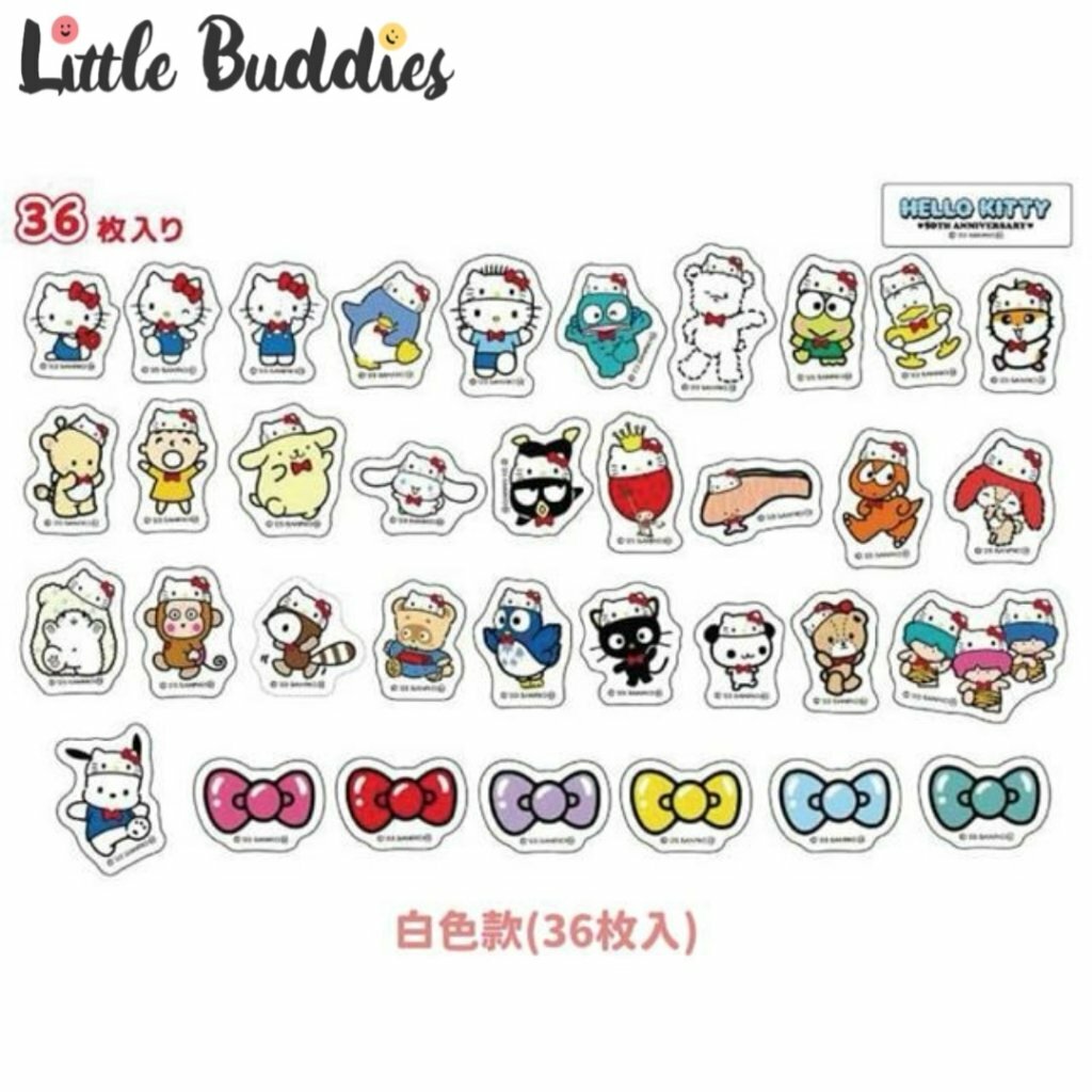 Sanrio Hello Kitty 50周年 朋友慶祝系列 貼紙套裝