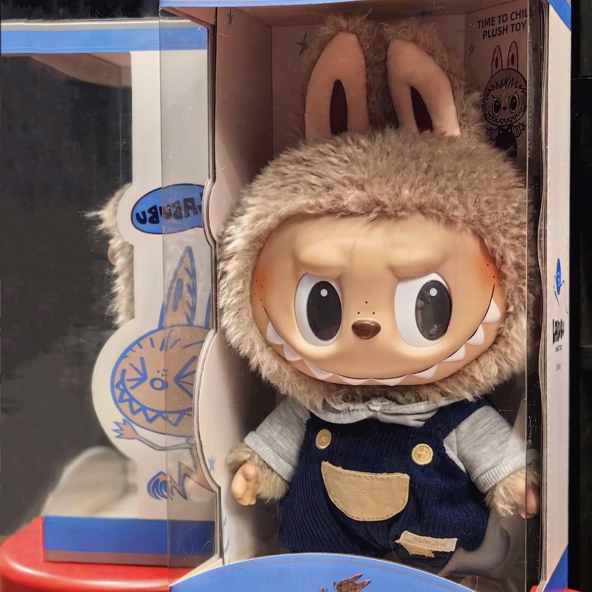 Labubu 一代初代大娃搪膠娃拉布布泡泡瑪特正品POPMART