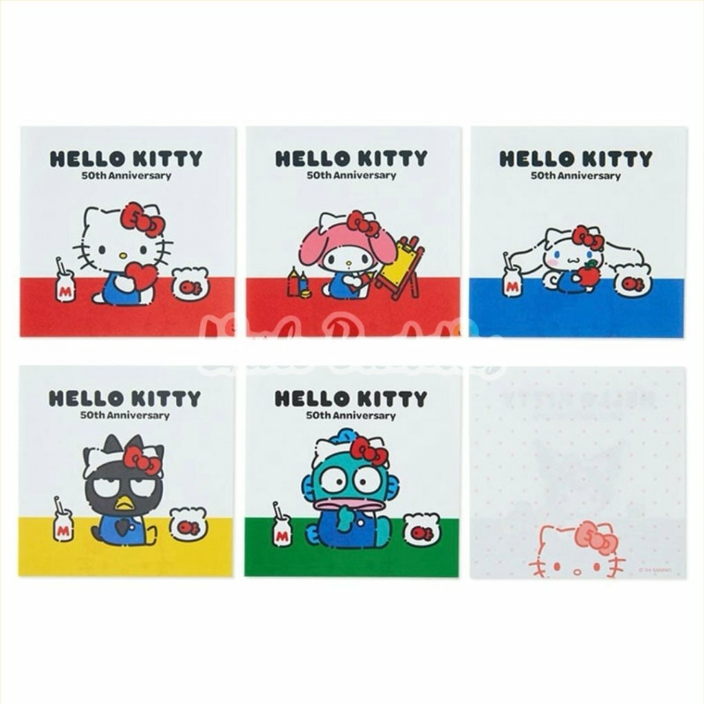 日本製 Sanrio Hello Kitty 50周年 朋友慶祝系列 便條紙
