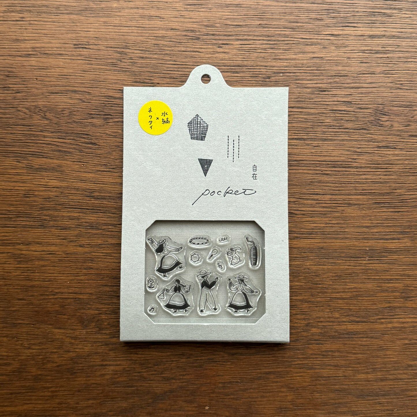 水縞 自在水晶印章 Pocket｜necktie x 水縞｜跳舞吧｜水縞 JAPAN