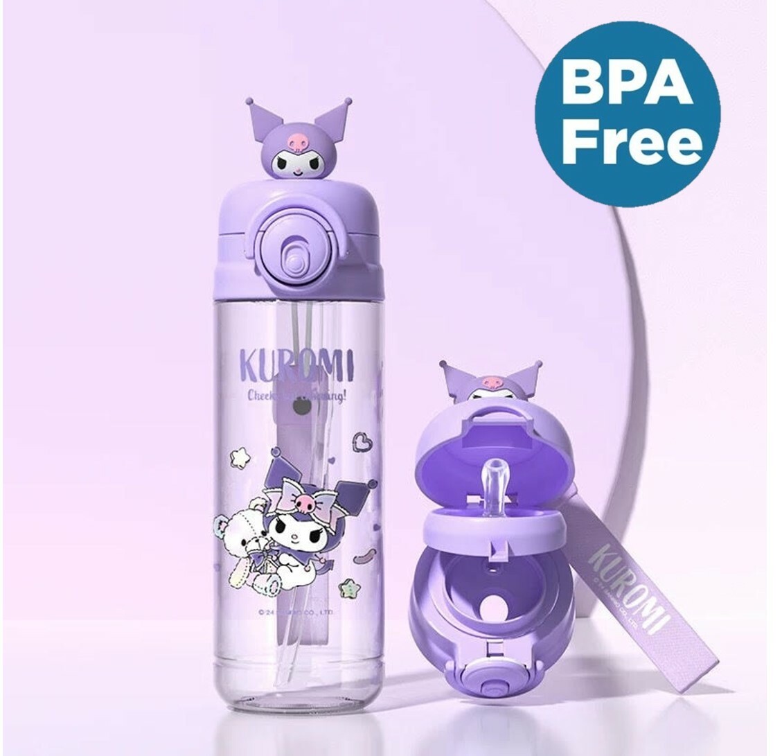 佻皮魔女 | 3D 便攜式吸管水樽| 兩段開合式(580ml)