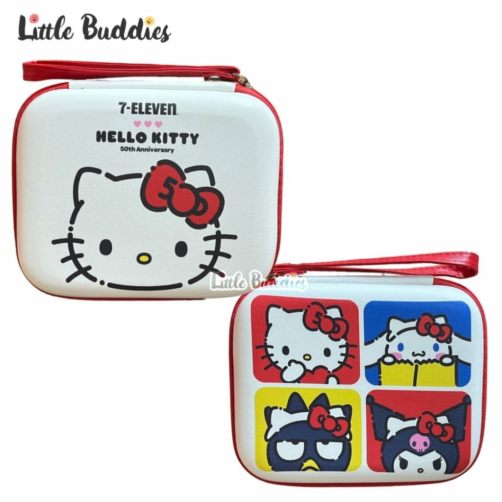 泰國限定 手提方形收納盒 - Sanrio Hello Kitty 50周年 x 7-11 系列