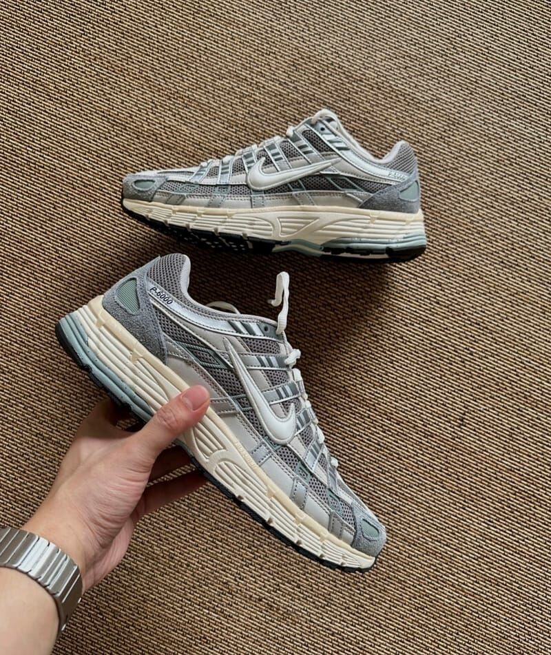 Nike P-6000 礦石灰 麂皮 網布 奶油底 運動鞋 休閒跑鞋 男鞋