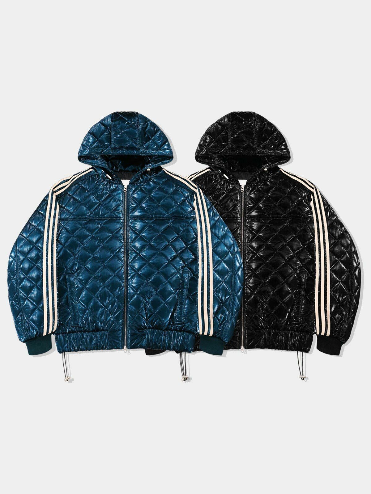 三間暗格連帽拉鍊外套(薄夾棉) OWN-046JK