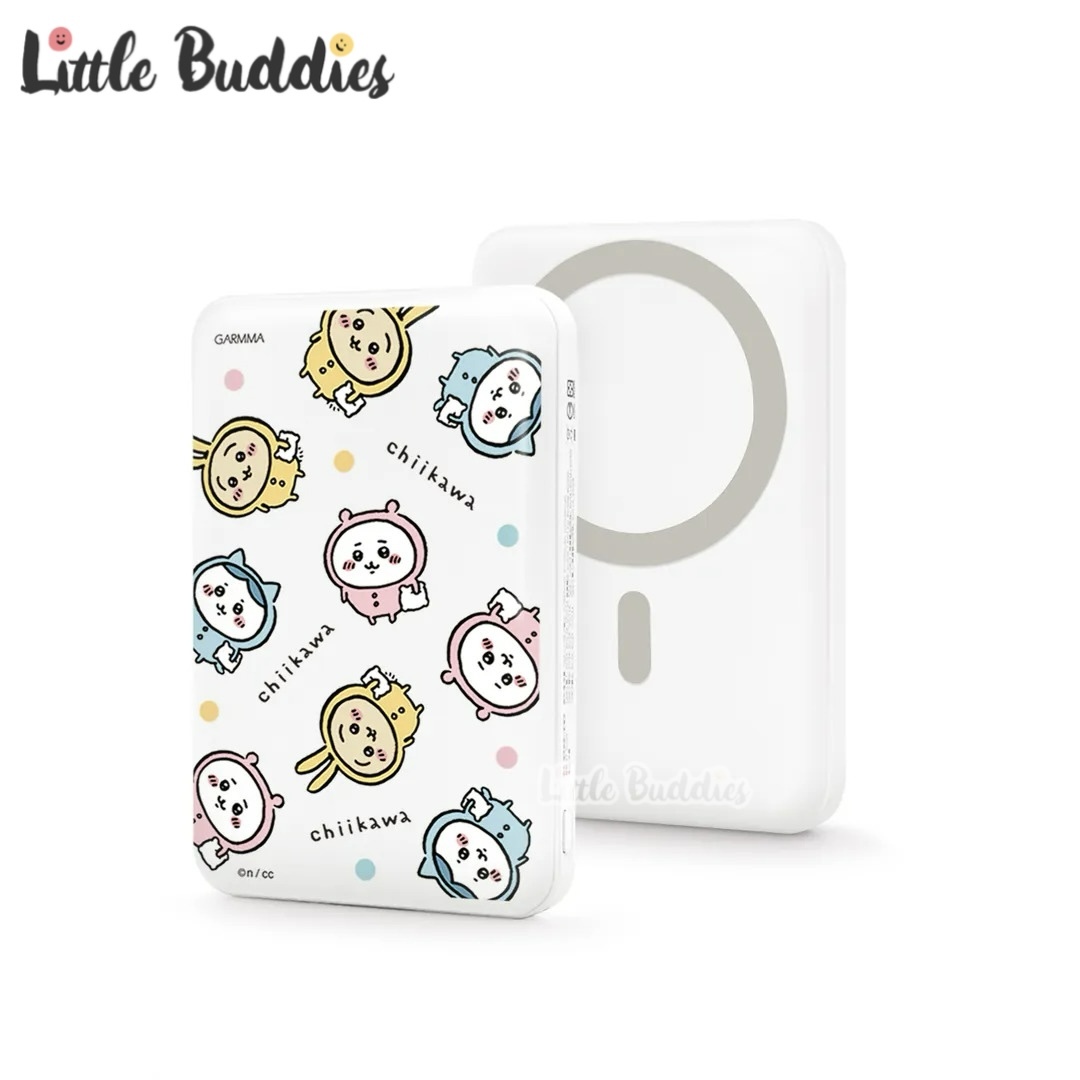 台灣 Garmma Chiikawa 吉伊卡哇 磁吸無線行動電源/ 充電池