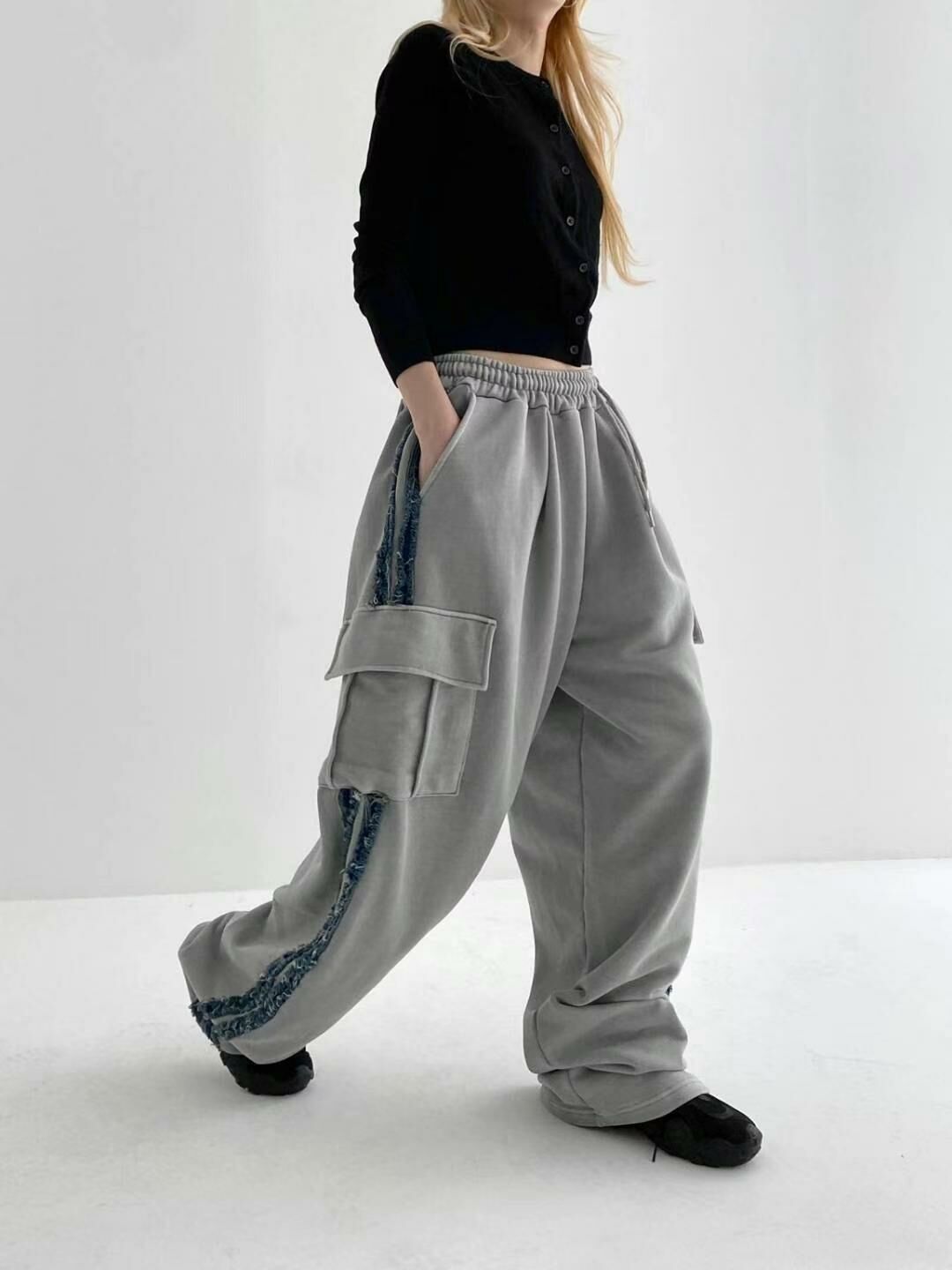 雙間工裝鬆身褲 BANYA-018P