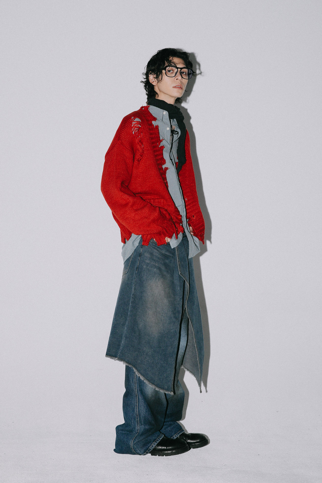 Damage Crop Cardigan #罩衫