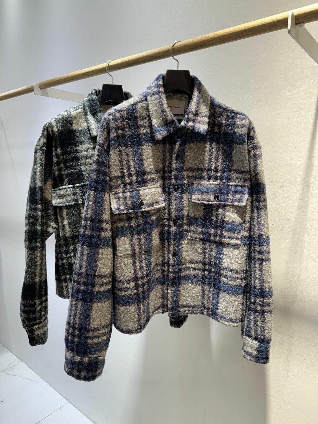 格仔長袖恤衫 Crunky_youth-075JK